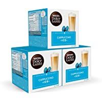 NESCAFÉ Dolce Gusto | Capsulas de Café Cappuccino Ice | Pack de 3 x 16 Cápsulas - Total: 48 Cápsulas